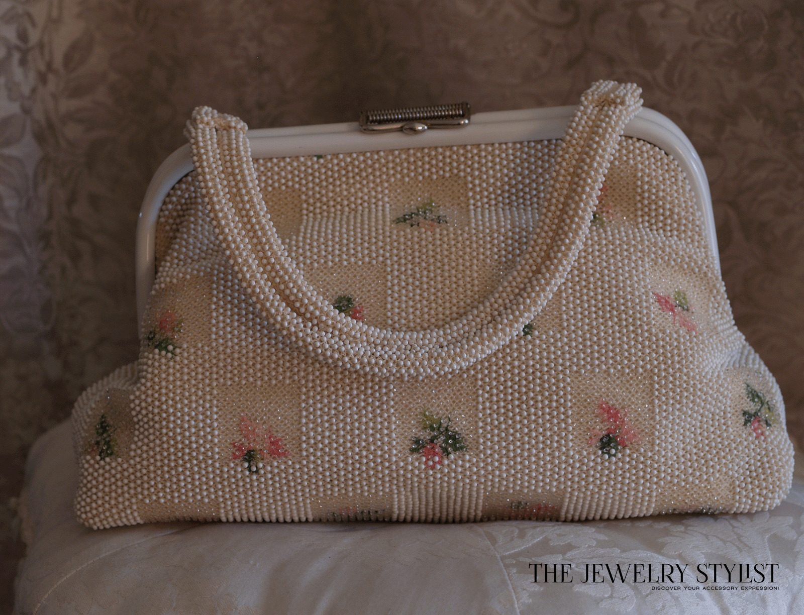 1960s Wonderful Reversible Beaded Summer Floral Purse