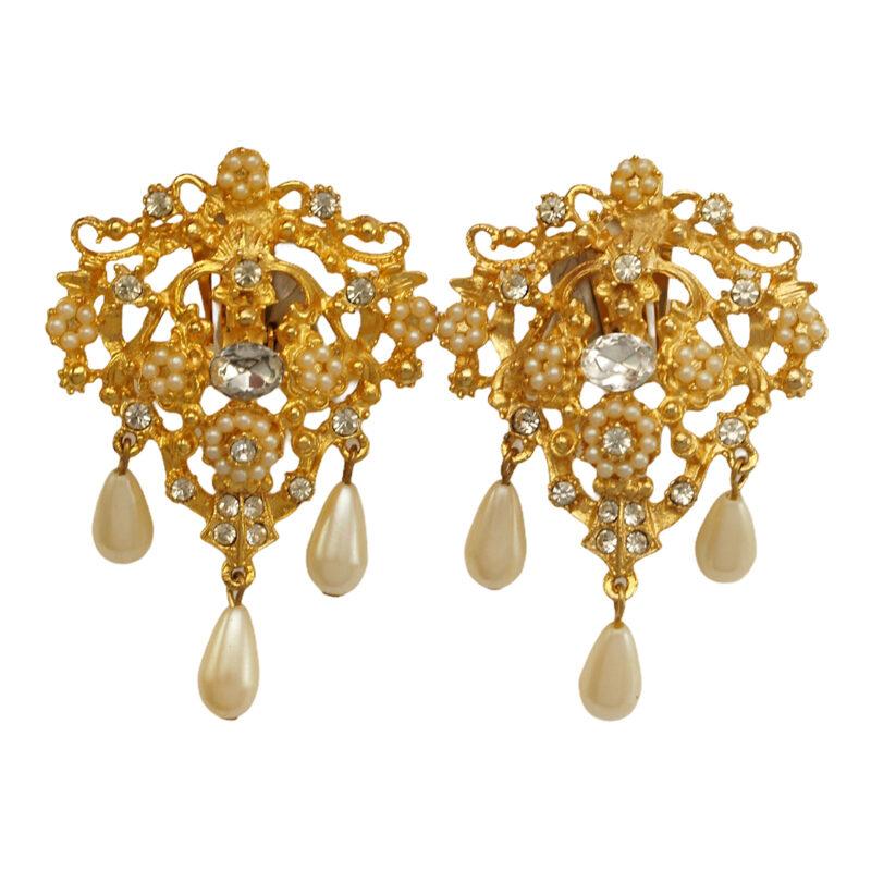 Vintage Bridal Chandelier Earrings by Tara