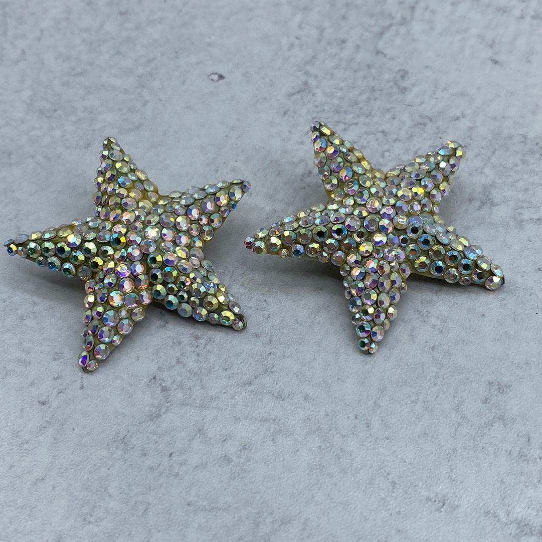 Richard Kerr Rhinestone Star Earrings