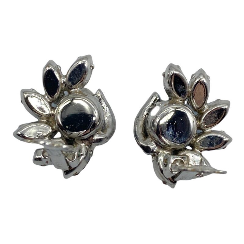 Weiss Blue Rhinestone Earrings