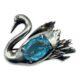 Anthony Sterling Swan Pin