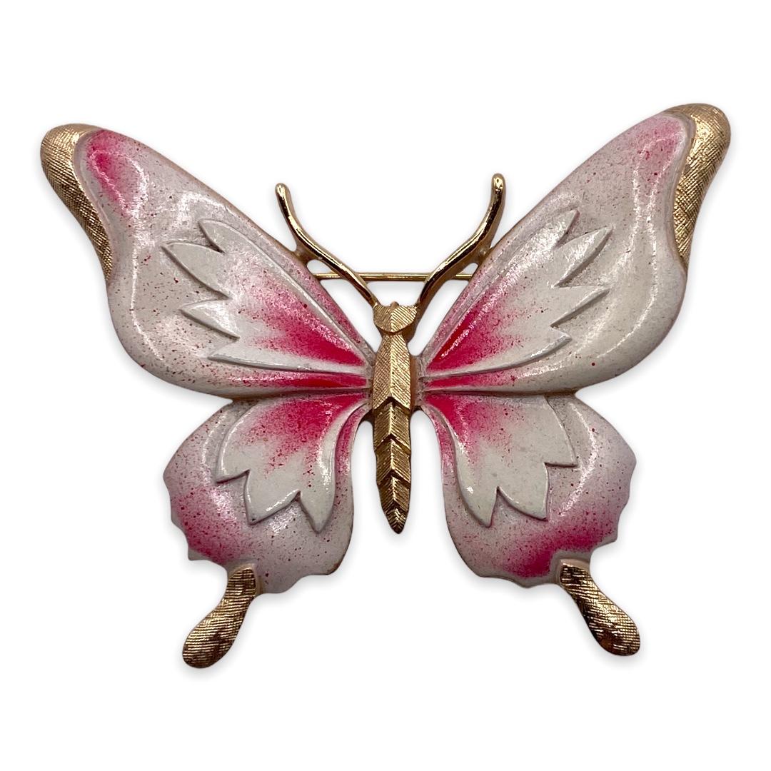 Vintage Trifari Enameled Butterfly