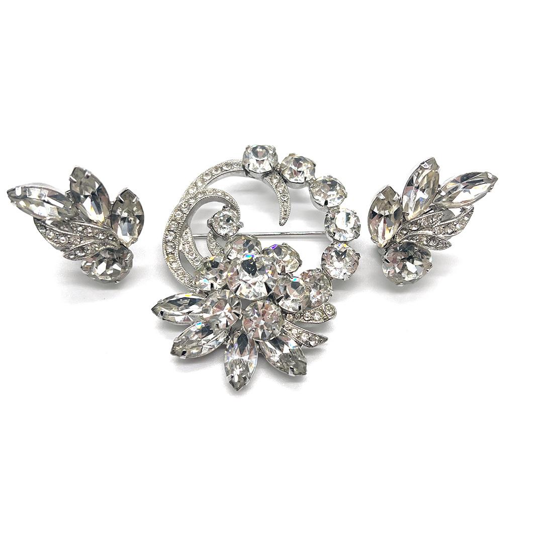 Eisenberg Ice Brooch Set