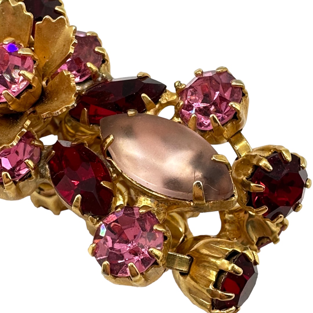 Beautiful Red and Pink Rhinestone marquis stones