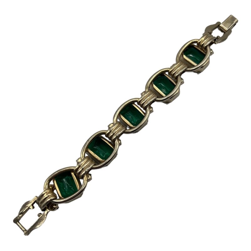 Juliana Emerald Colored Rhinestone Bracelet