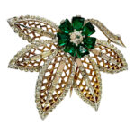 Boucher Phrygian Cap Rhinestone Fur Clip