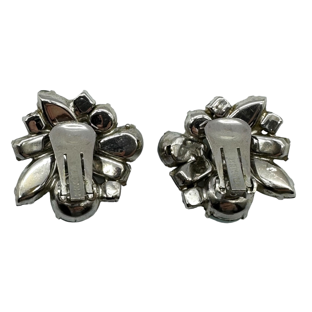 Kramer Earrings with Givre and Opalescent Rhinestones The Jewelry Stylist