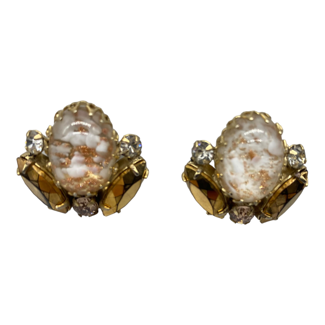 Schreiner style rhinestone earrings