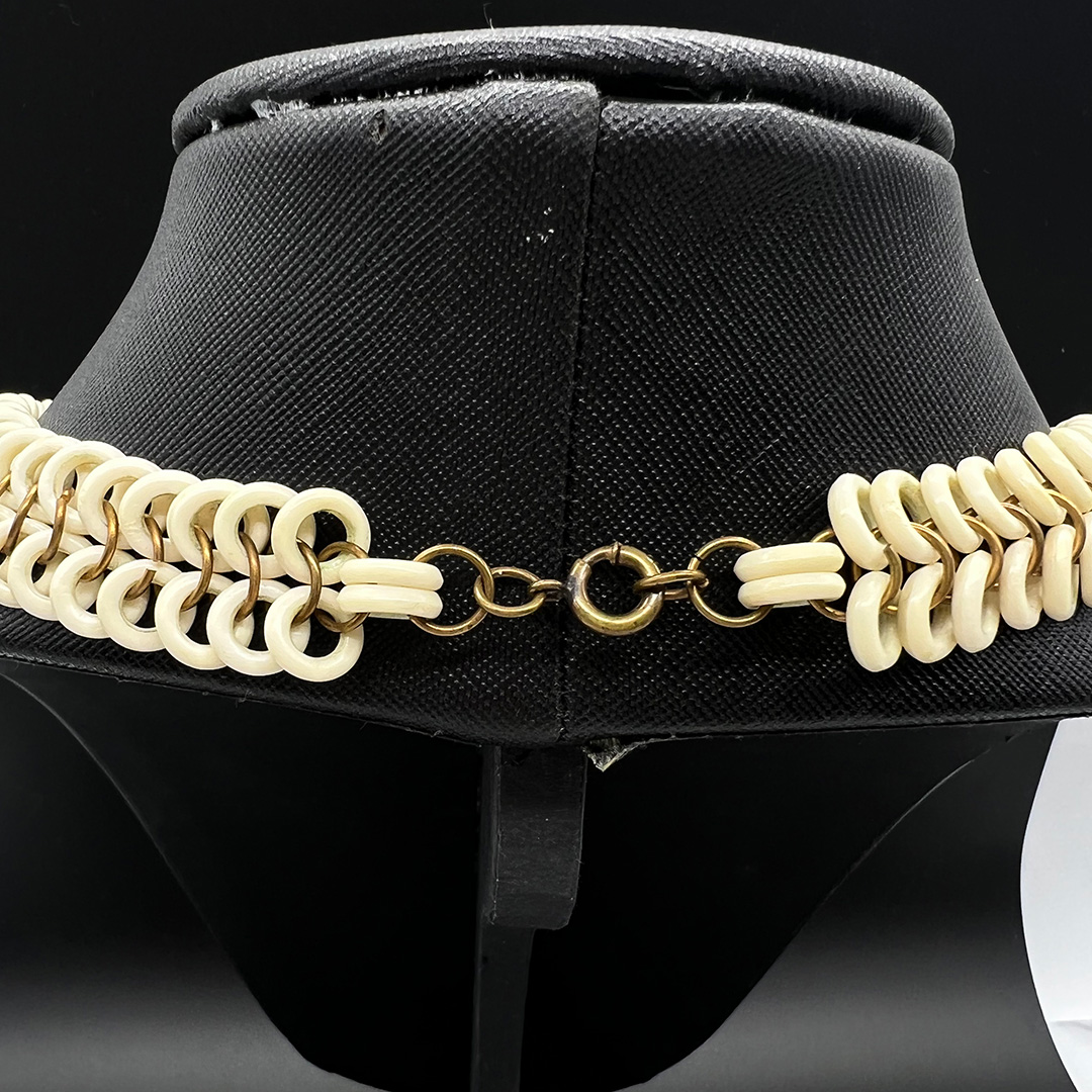 Vintage Bakelite Celluloid Chain Necklace