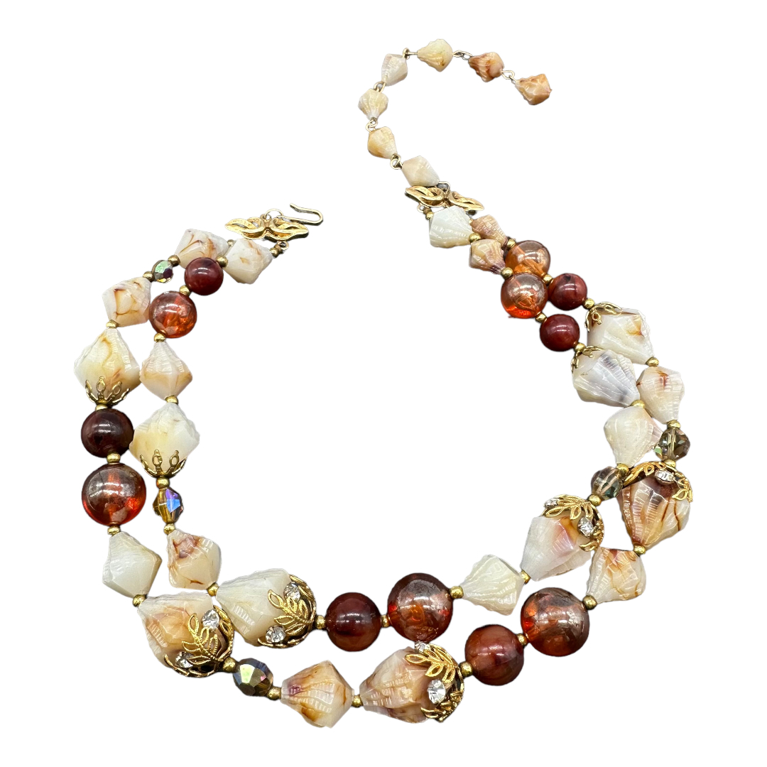 Deauville 1950s Bead Necklace