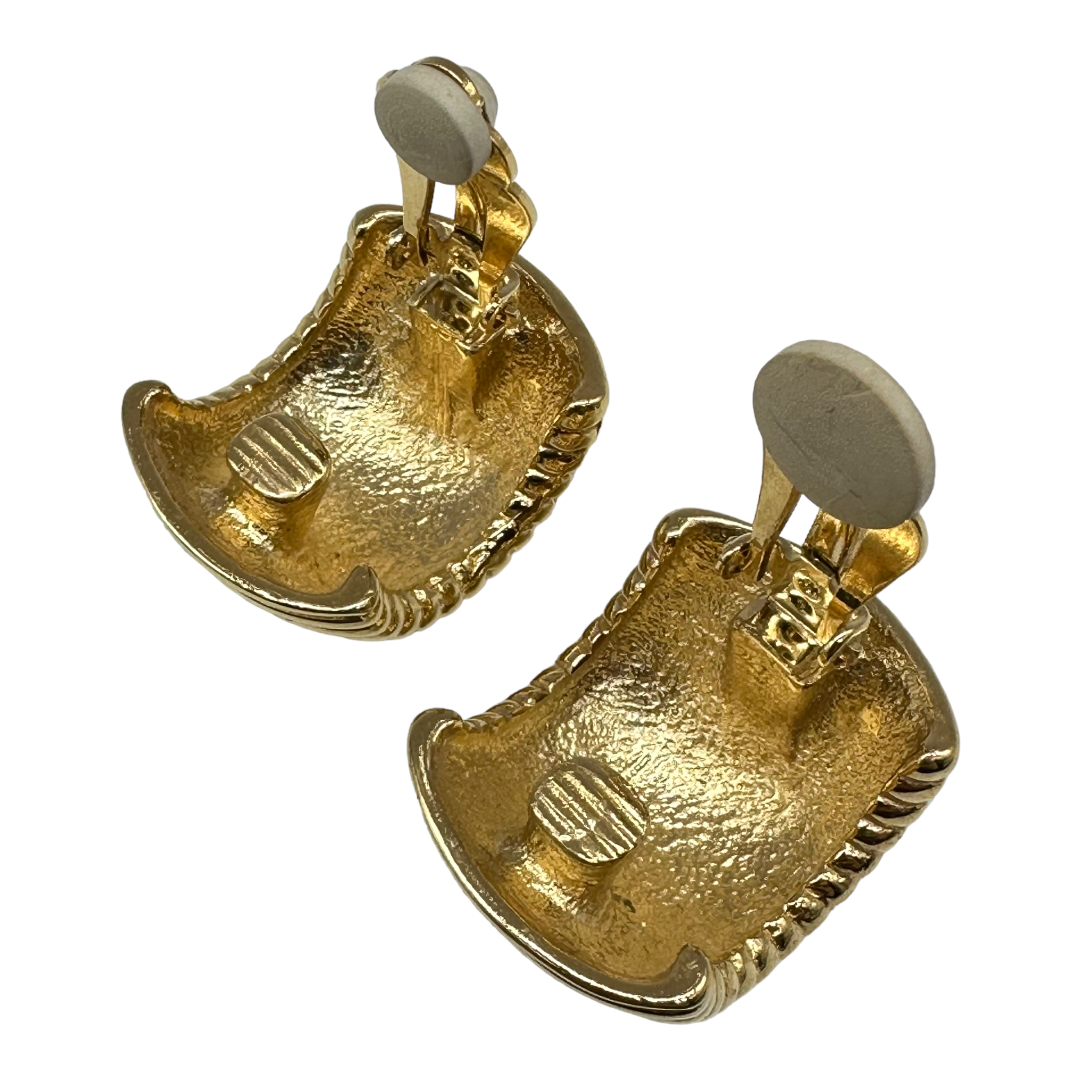 Vintage c. 1980s Givenchy Gold tone Earrings
