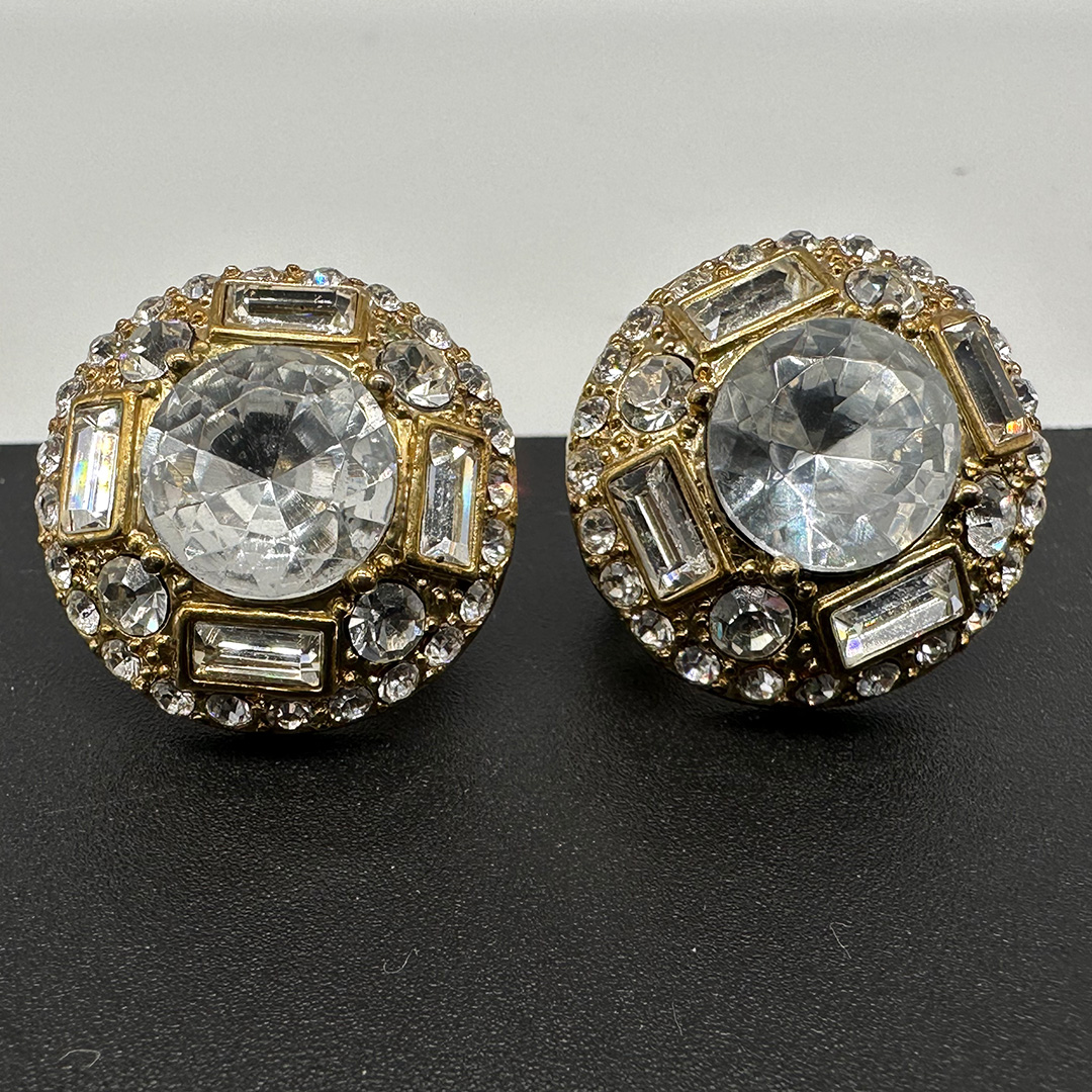 Vintage Givenchy rhinestone earrings