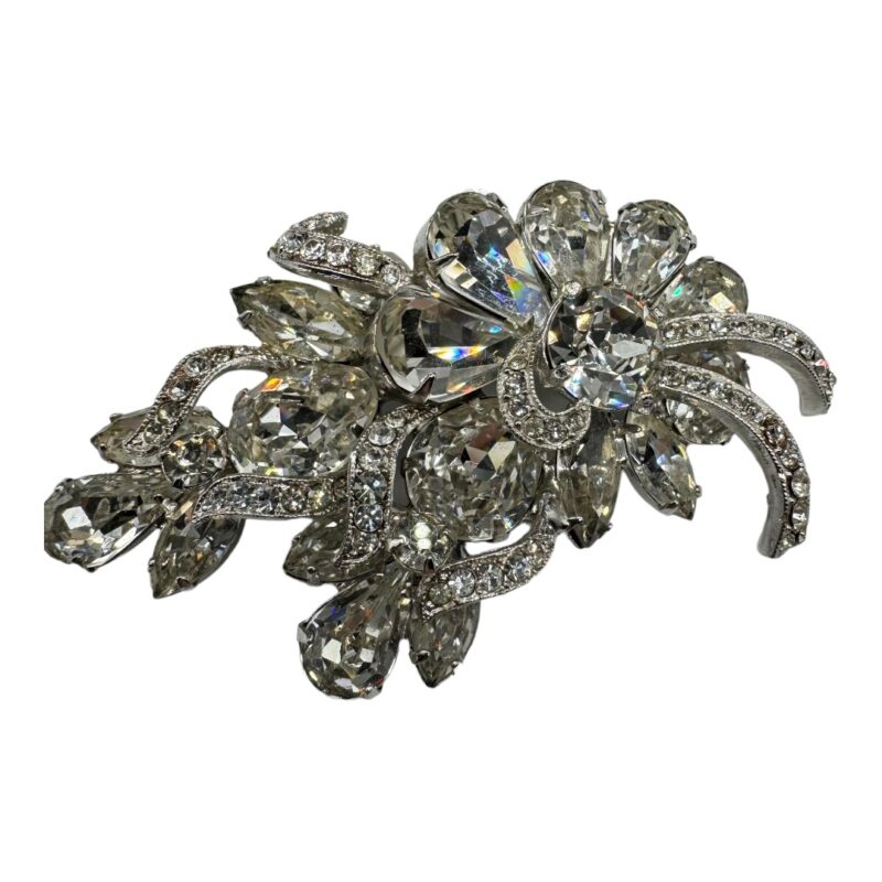 Spectacular Eisenberg brooch with stone setter's mark.
