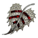 Late 1940s stylized leaf brooch.