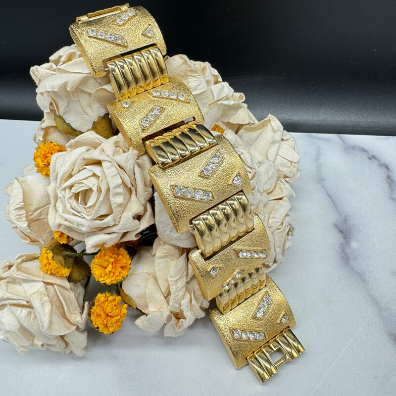 Deco Revival Trifari Rhinestone Bracelet