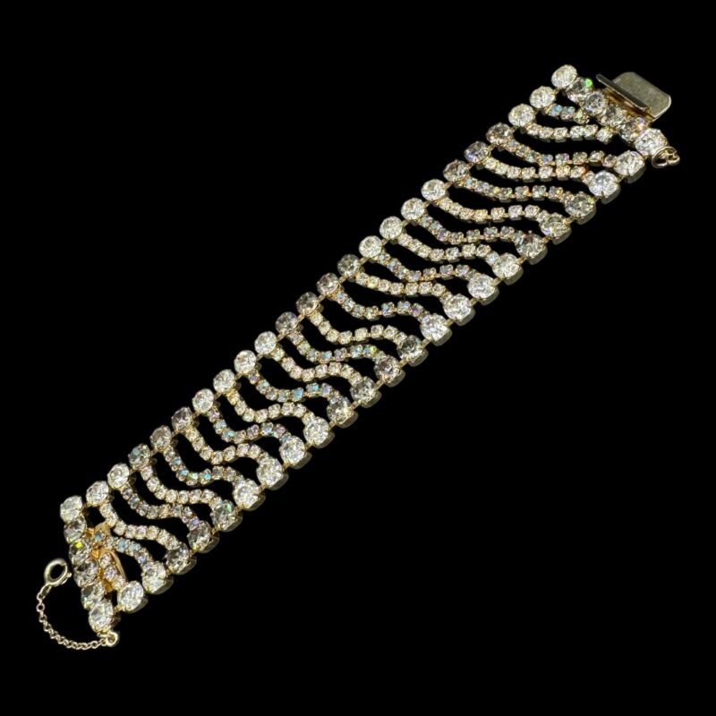 Gorgeous Hobe rhinestone bracelet.