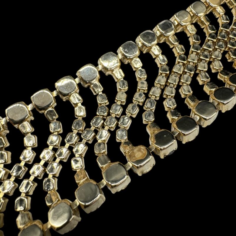 Gorgeous Hobe rhinestone bracelet.