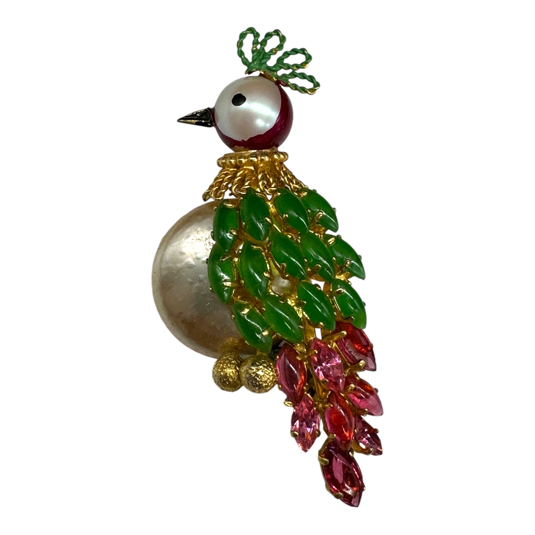 Important Christian Dior 1968 Bird Brooch