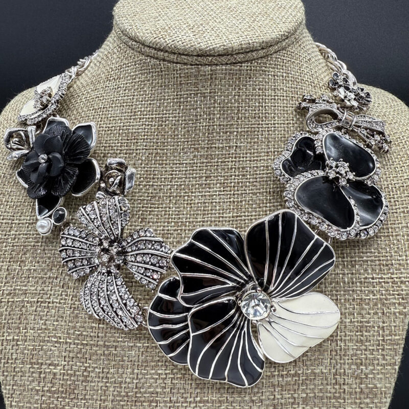 Ciner for Joan Rivers enameled necklace.