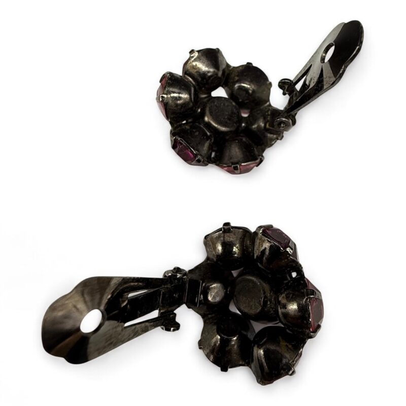 Gorgeous high-domed Japanned Warner earrings.