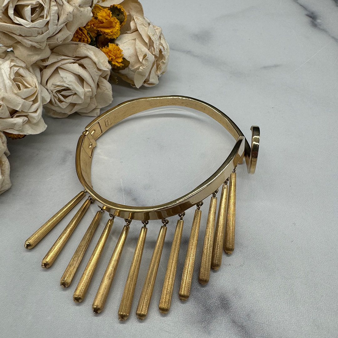 Rare Trifari Egyptian revival upper arm bracelet.