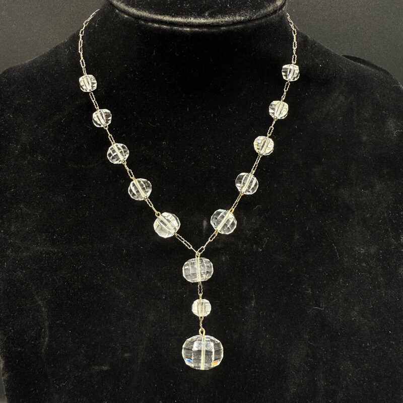 Gorgeous Deco crystal necklace.