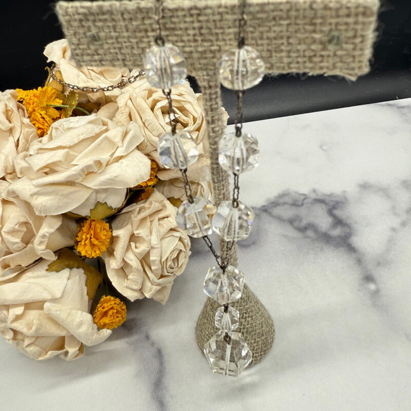 Gorgeous Deco crystal necklace.