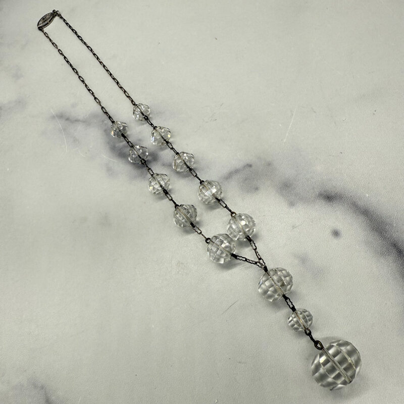Gorgeous Deco crystal necklace.