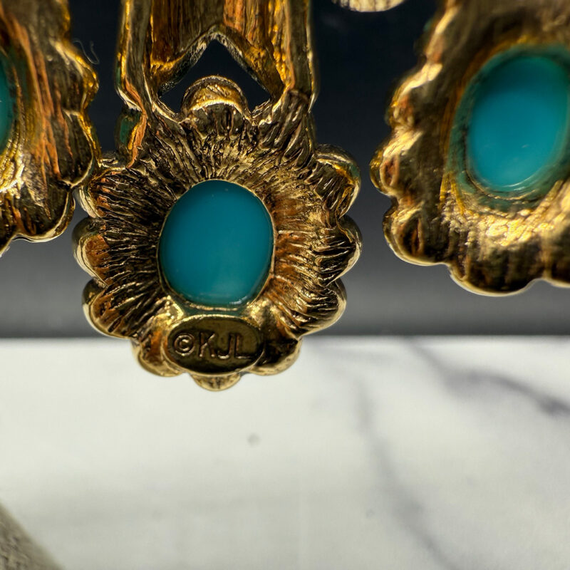 Gorgeous KJL girandole statement earrings.