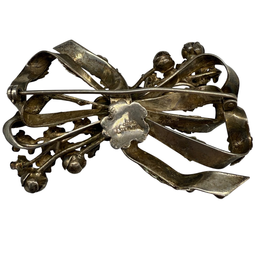 Hobe Sterling Silver 1940s Brooch