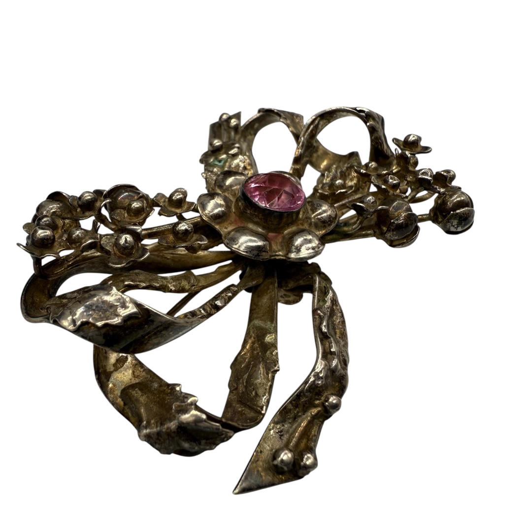 Hobe Sterling Silver 1940s Brooch