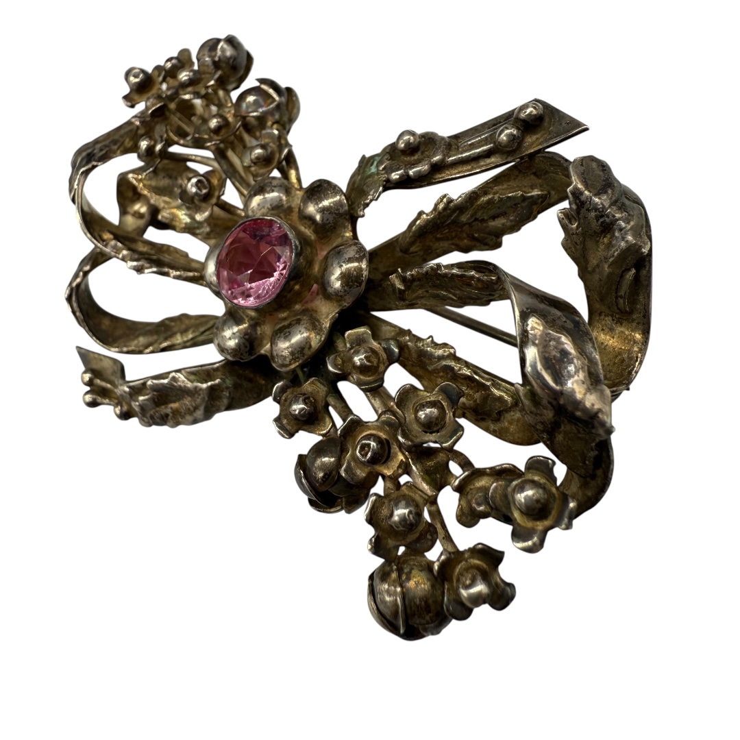 Hobe Sterling Silver 1940s Brooch