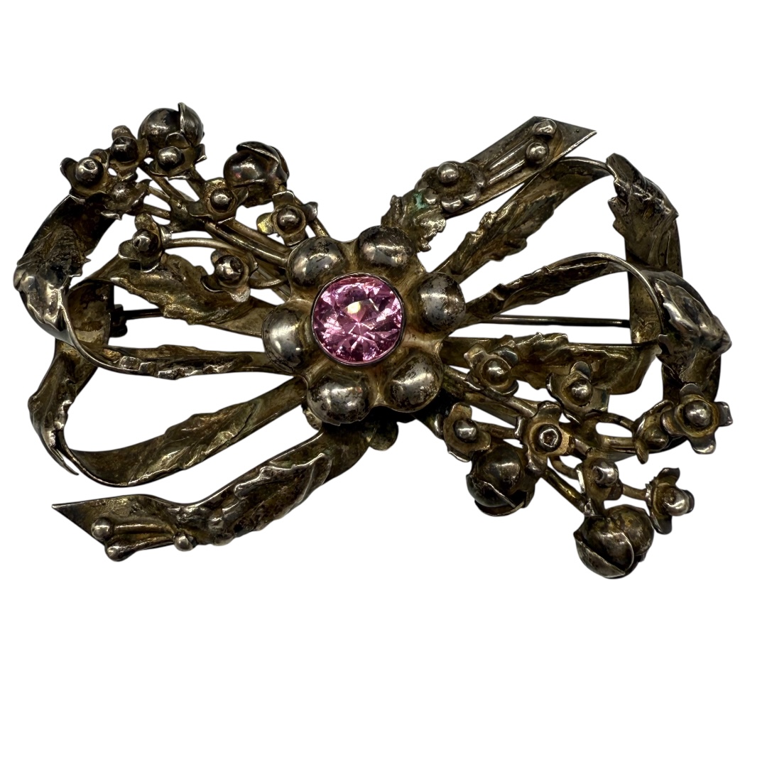 Hobe Sterling Silver 1940s Brooch