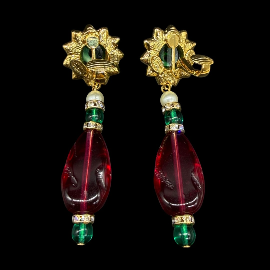 Kenneth J. Lane earring clip backs.