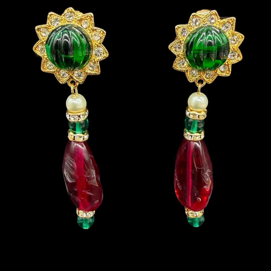 Kenneth J. Lane earrings.