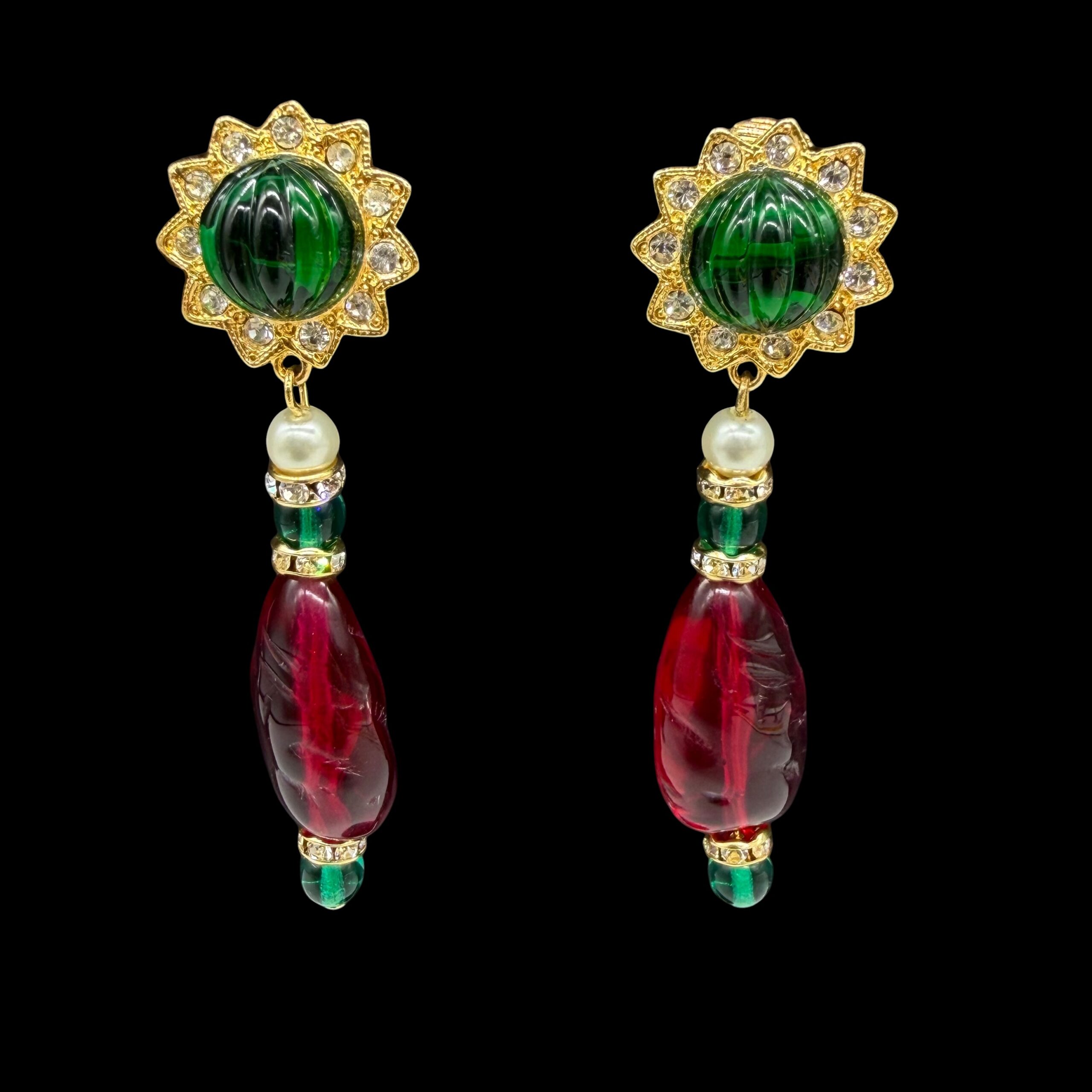 Kenneth J. Lane pendant earrings.