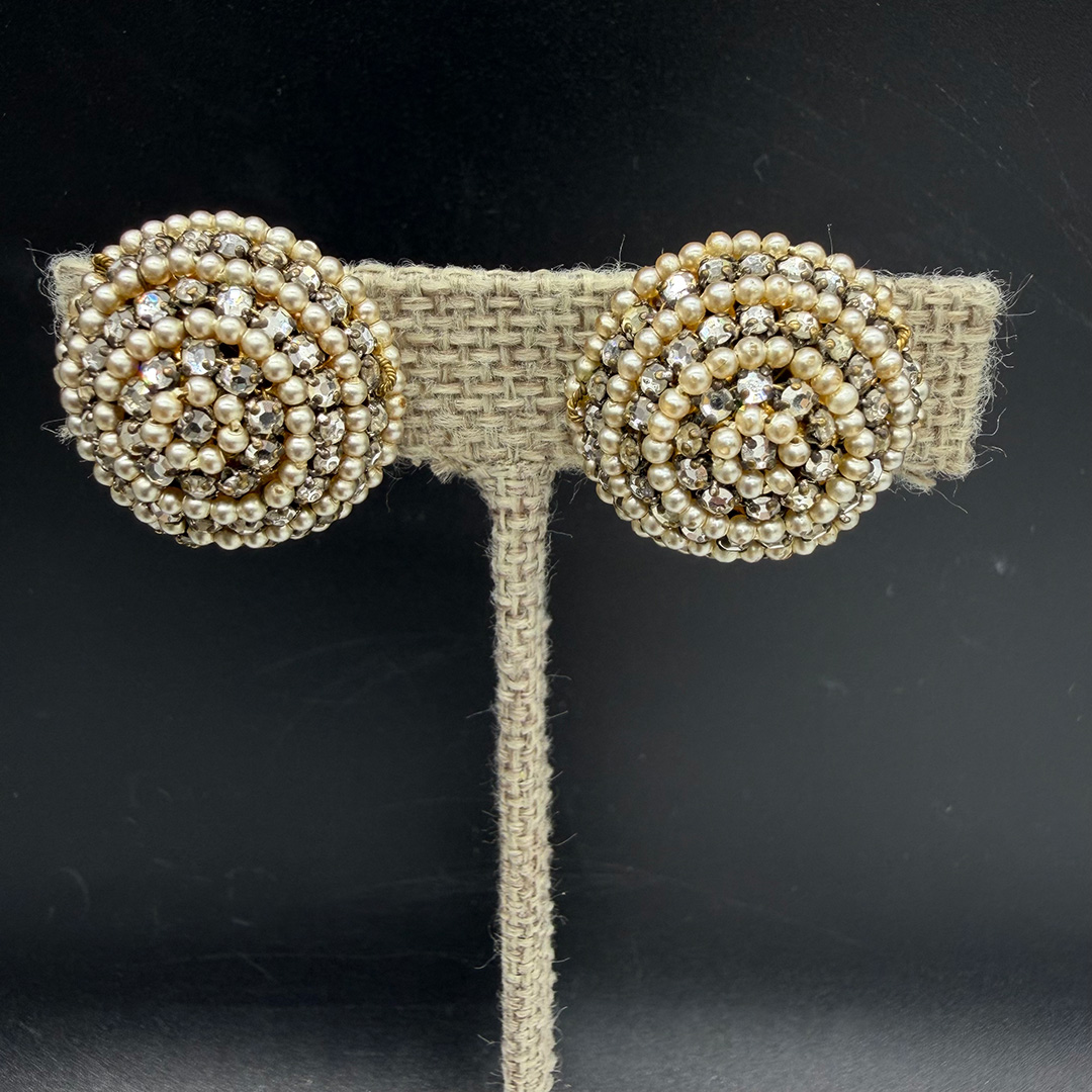 Miriam Haskell button earrings.