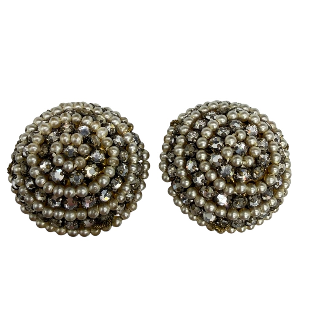 Miriam Haskell button earrings.