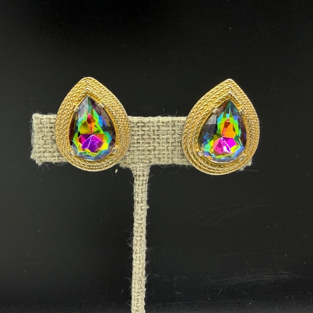 Schiaparelli watermelon earrings.